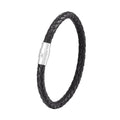 Geometric titanium steel wire bracelet with magnetic clasp in multiple colour options