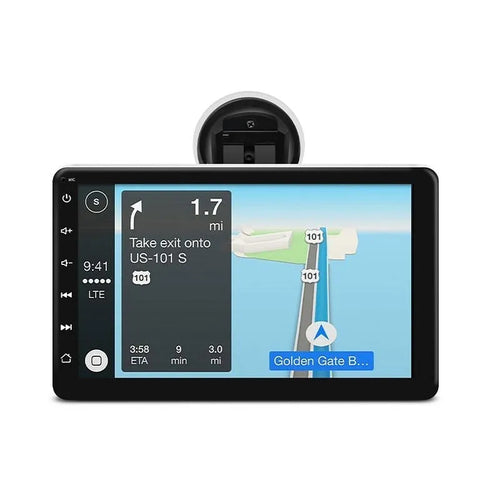 7-inch wireless car GPS navigation unit with OLED screen and universal mounting bracket