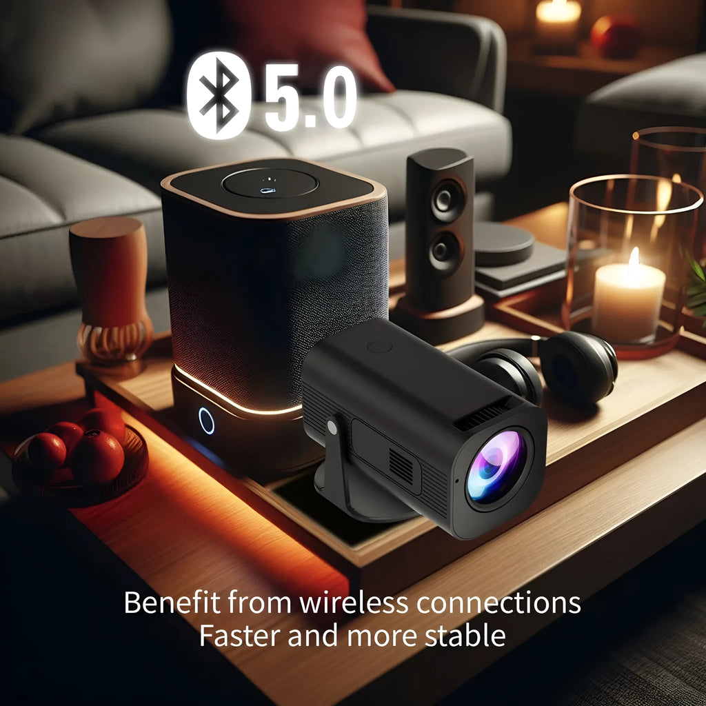 P330 portable mini projector in black or white colour with remote control and HD 1280x720 resolution display