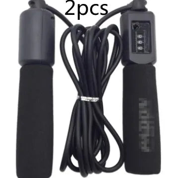 Fitness skipping rope with 3m length and sponge handles in black blue green or red