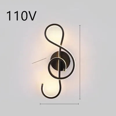 Nordic style LED wall lamp with a silicone shade mounted on a bedroom wall