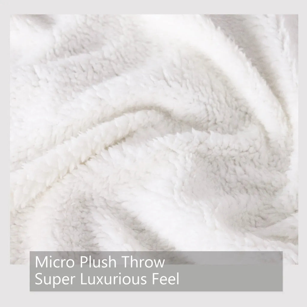 Black lamb wool blanket with butterfly theme on sofa, 150x200cm, Sherpa fleece