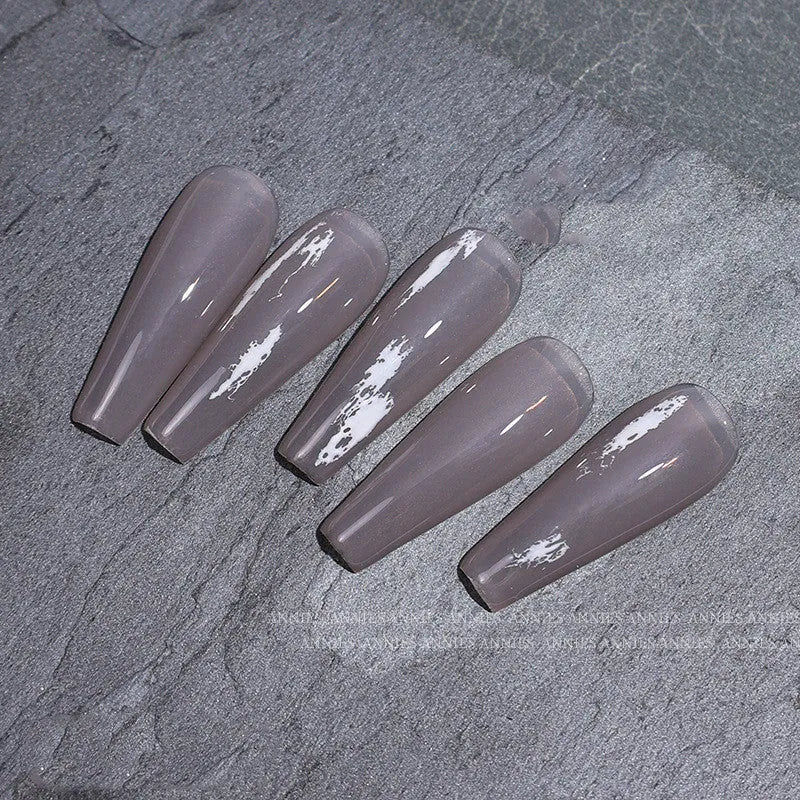 2.8cm covered nail art silicone stamp and scraper set for French manicure printing