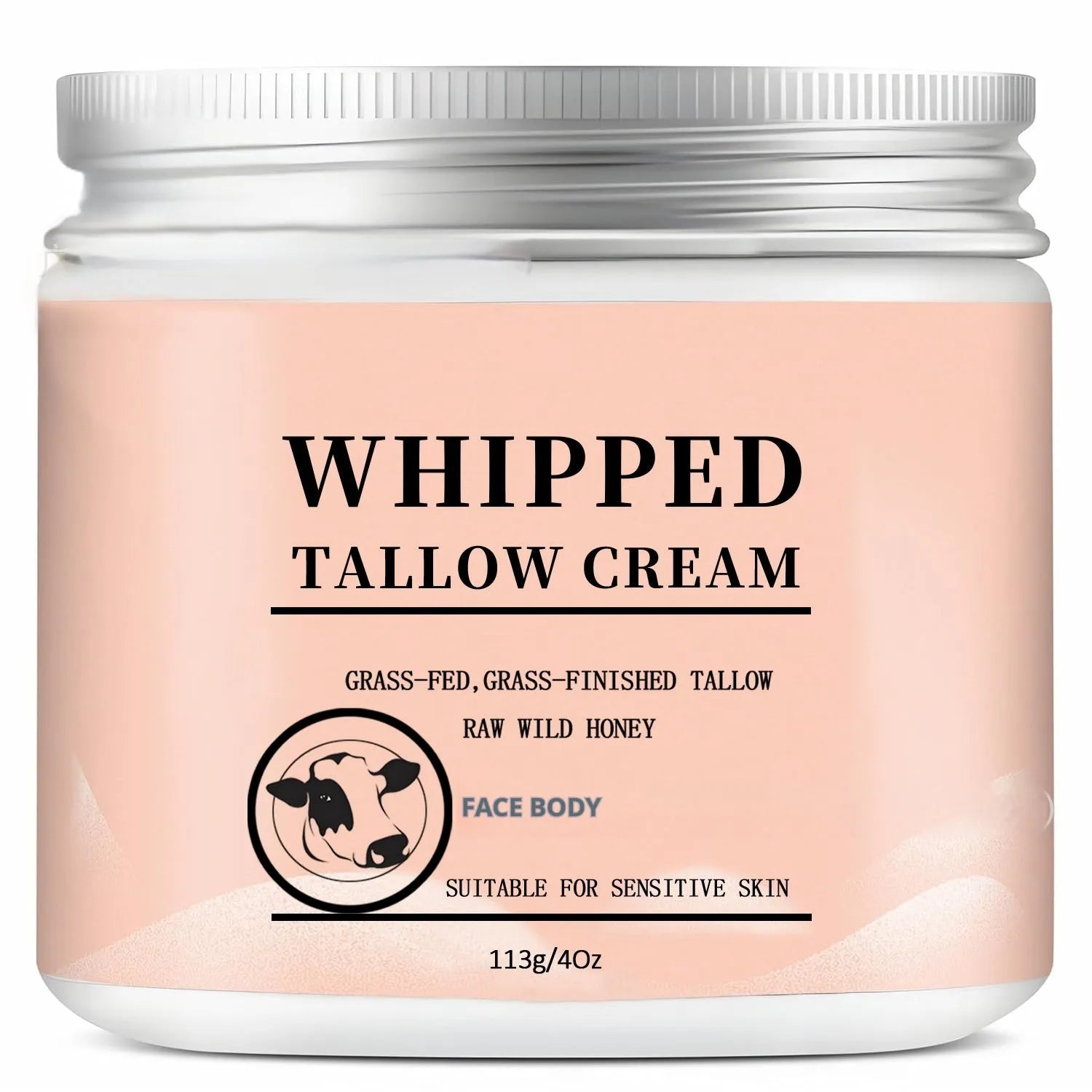 Butter cream moisturiser container with 113g content for multiple skin types