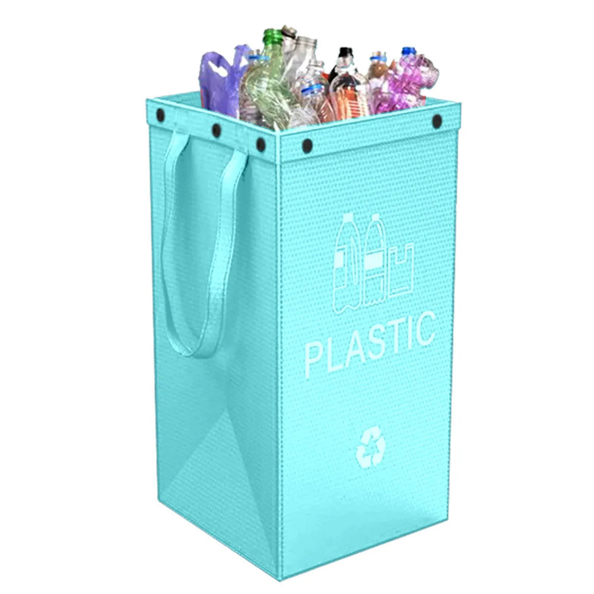 40L waterproof waste sorting bin in blue colour with clean bag style design