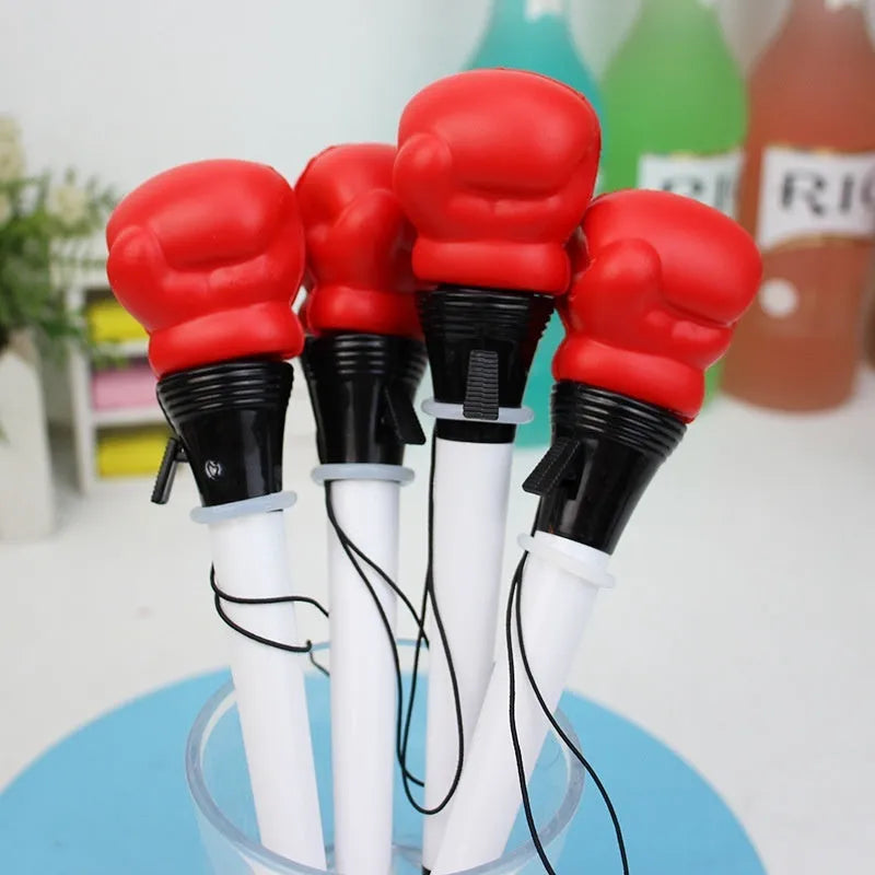 Creative pressure relief boxing pen with 0.7mm bullet tip and plug-in sleeve mechanism