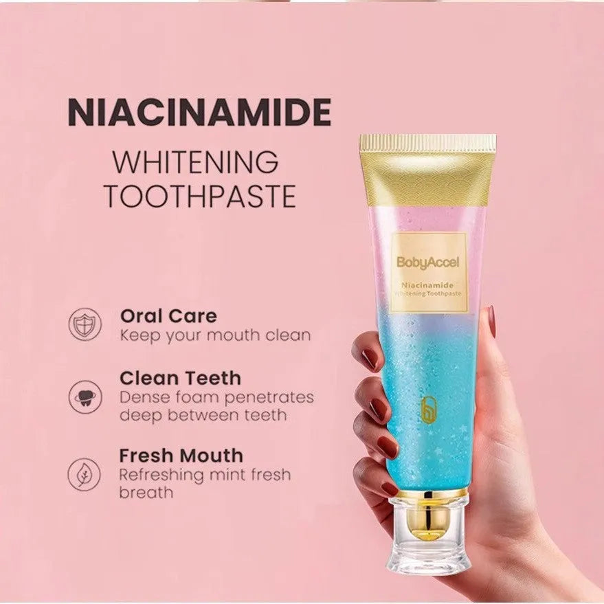 Nicotinamide whitening toothpaste tube 100g for adult oral care with whitening function