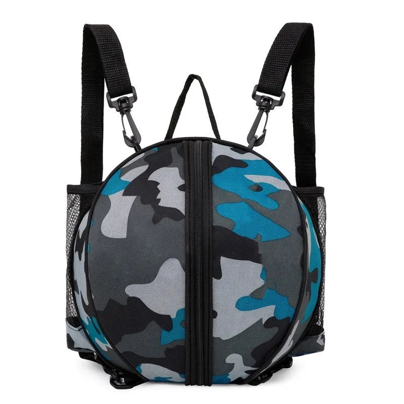 Oxford cloth basketball training bag with 9-litre capacity shown in available colour options