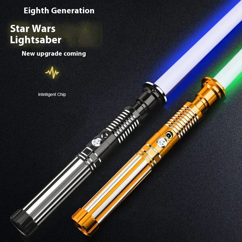 Metal laser sword with 16-colour gravity induction light handle for children aged 7-14