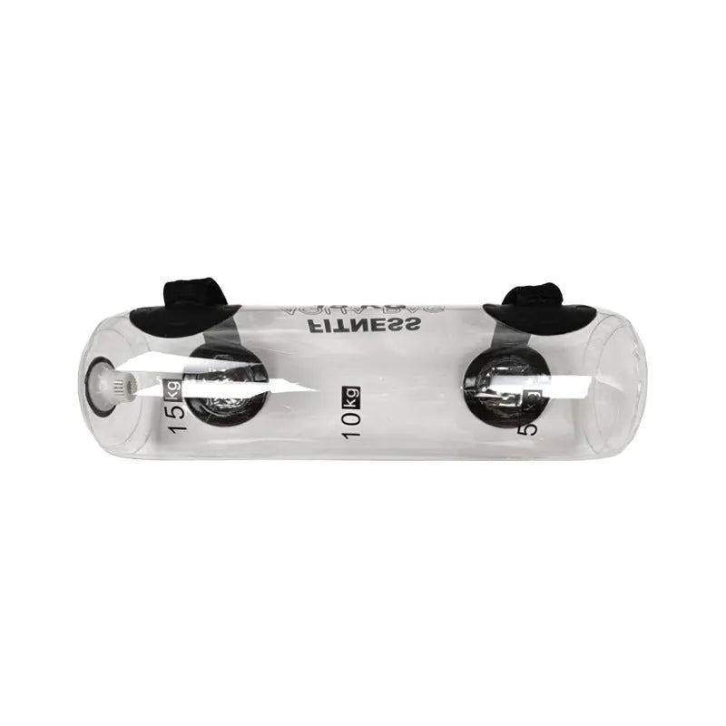 Transparent PVC water injection weight bag for adjustable strength training with soft dumbbell design