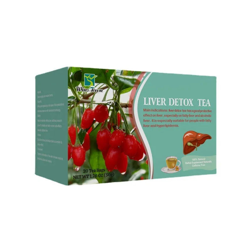 Box of herbal substitute loose leaf tea, 50g net weight, medicine and food homology blend.