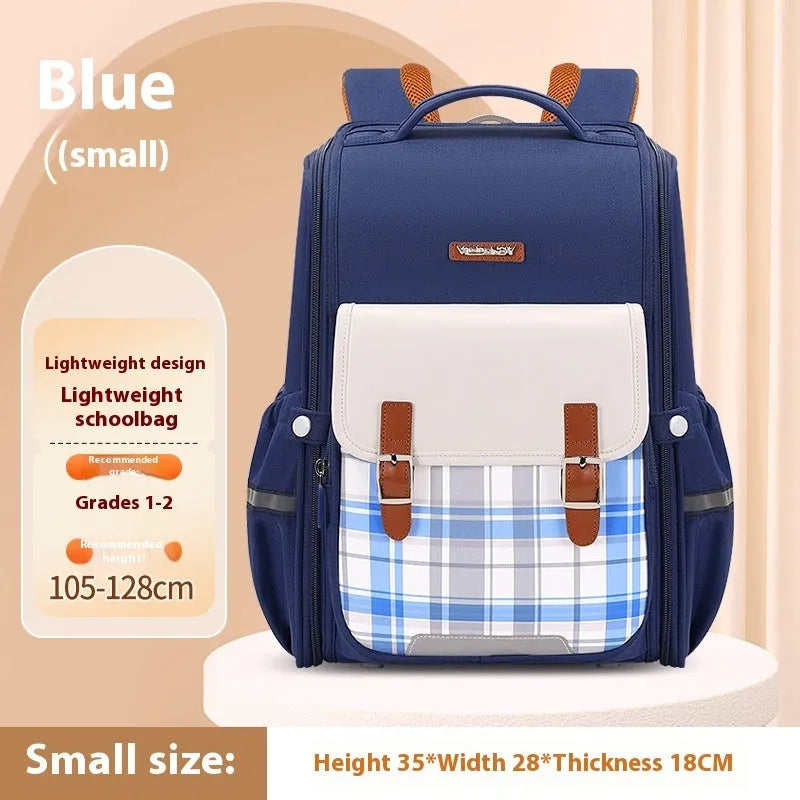 Lightweight student school backpack in Oxford cloth with large capacity for Grade 5-6 students