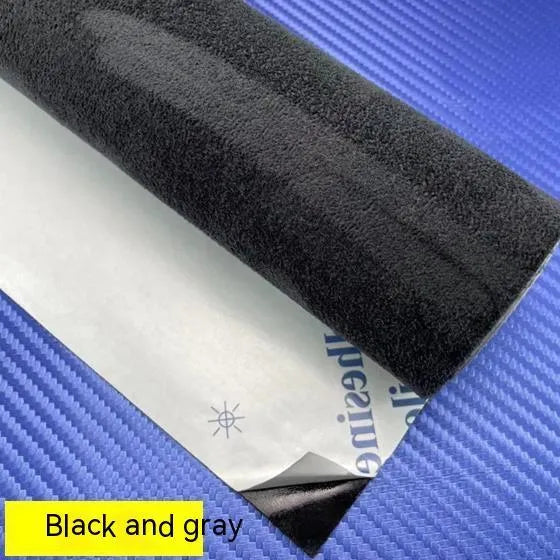 Self-adhesive elastic suede sheet in multiple colours for car interior decoration and furniture modification