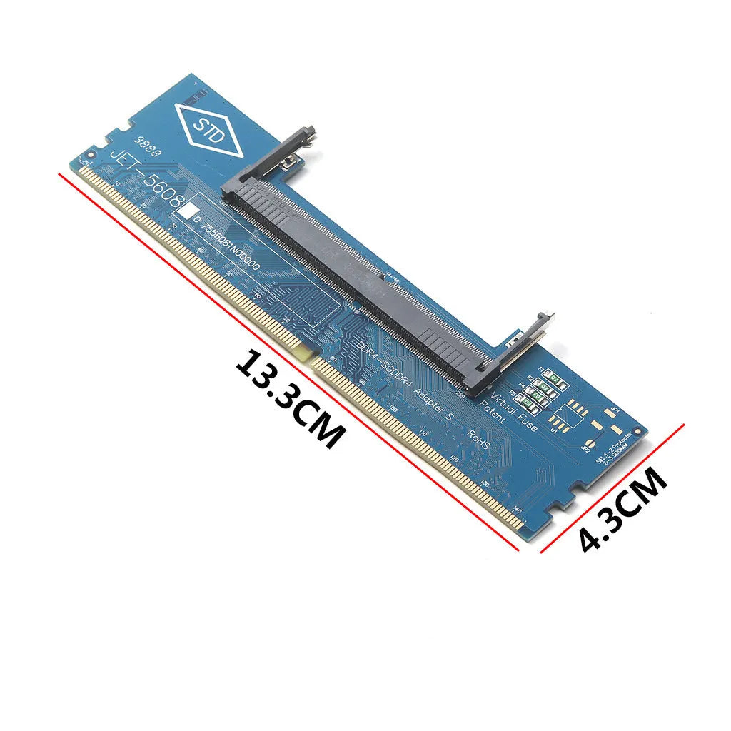 DDR4 laptop to desktop memory adapter card with included memory stick