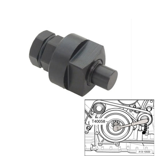 Aodi T40058 crankshaft rotating sleeve automotive timing tool adapter with orientation arrows
