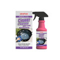 120 ml bottle of barbecue grill cleaning agent spray on a grill.