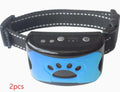 Waterproof rechargeable dog training collar with remote control in black colour, adjustable 6-35cm neck strap
