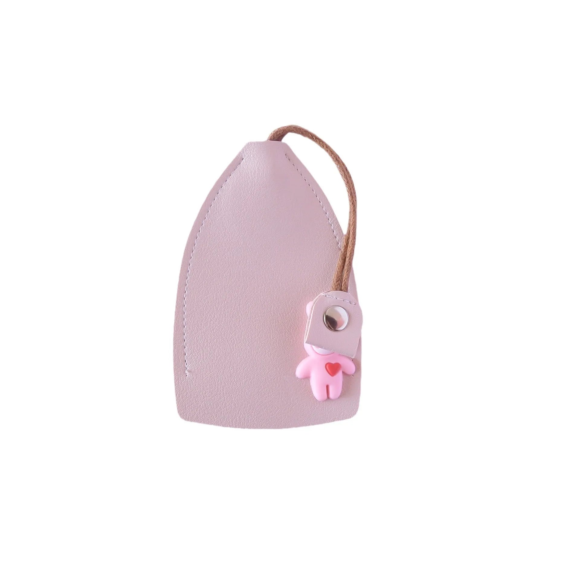 PU leather car key case in multiple colours showing key and credit card storage slots