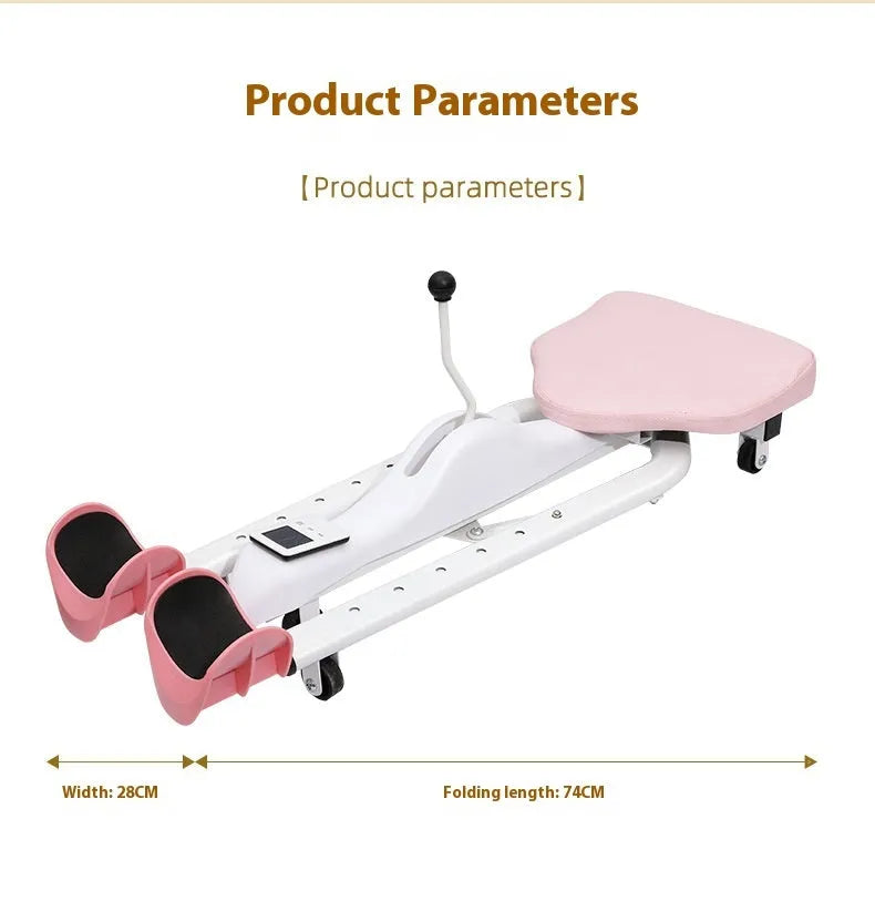 Leg stretching equipment with backrest option for yoga and dance flexibility training