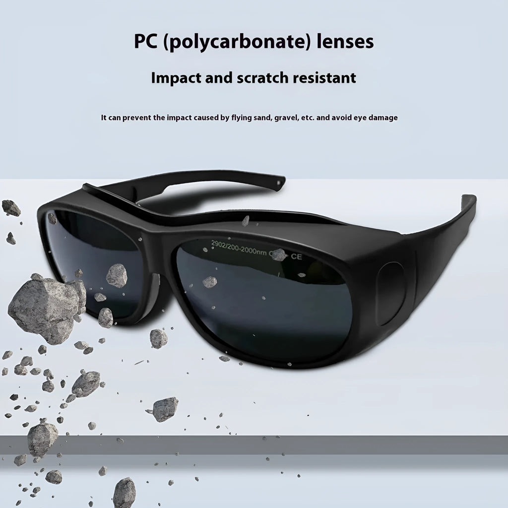 Laser protection safety goggles for skin rejuvenation and welding with 200-2000nm wavelength coverage