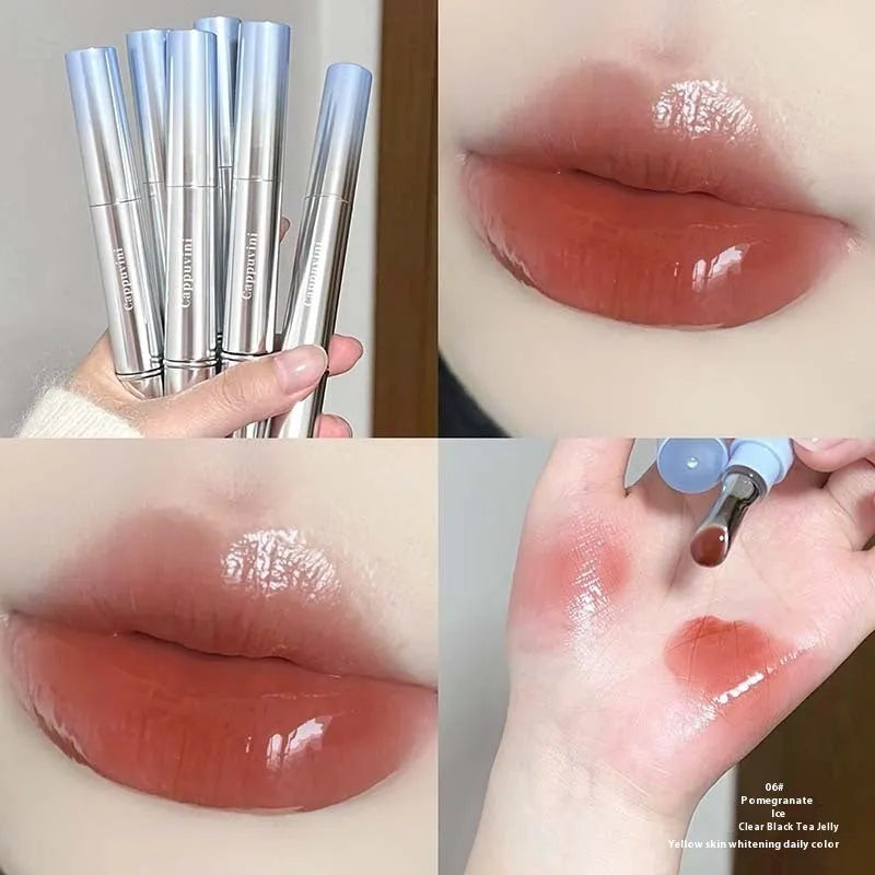 Mirror Water Light Lipstick in six colours including Almond Ice and Raspberry Ice