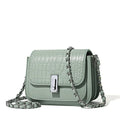 Women's soft PU crossbody shoulder bag in horizontal square shape with phone compartment