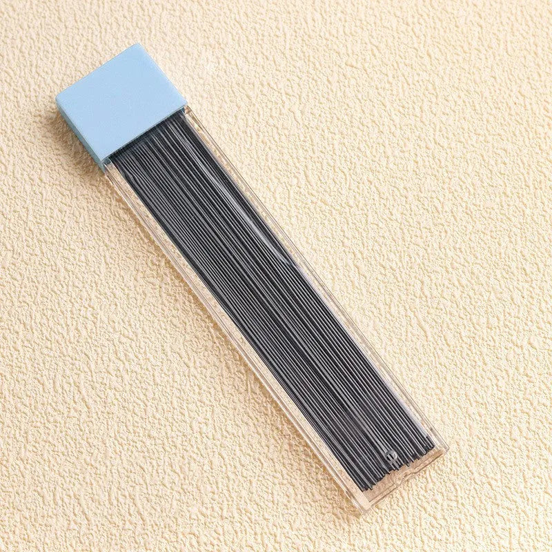 Peach plastic automatic pencil press 0.5mm lead with refills, no sharpening required
