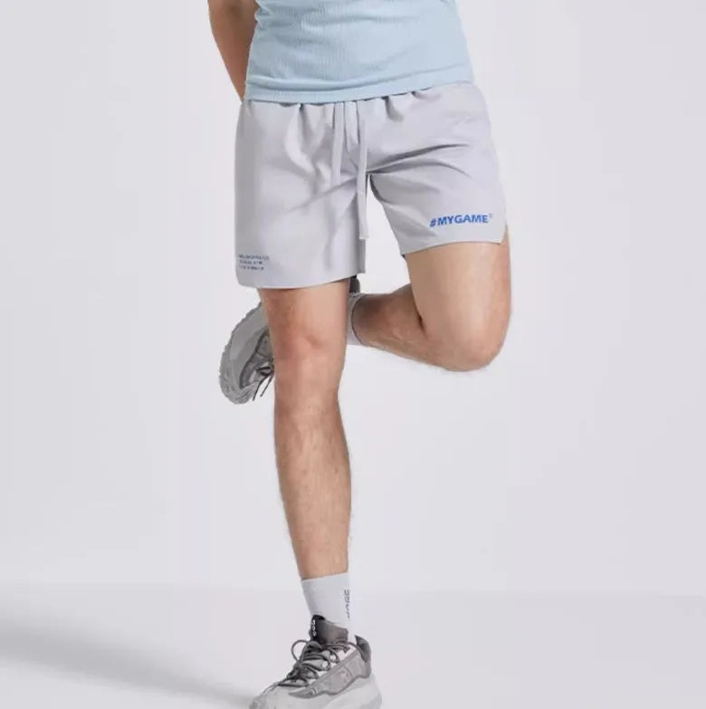 Men's training shorts in polyester spandex blend available in four colours