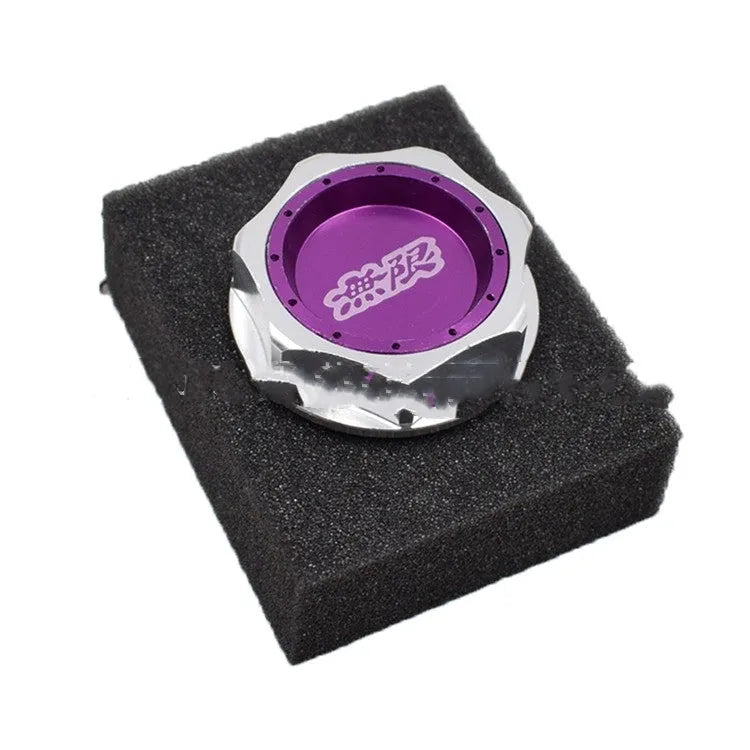 Aluminium alloy oil filter cap for Honda in red, blue, silver, black, purple, gold colours.