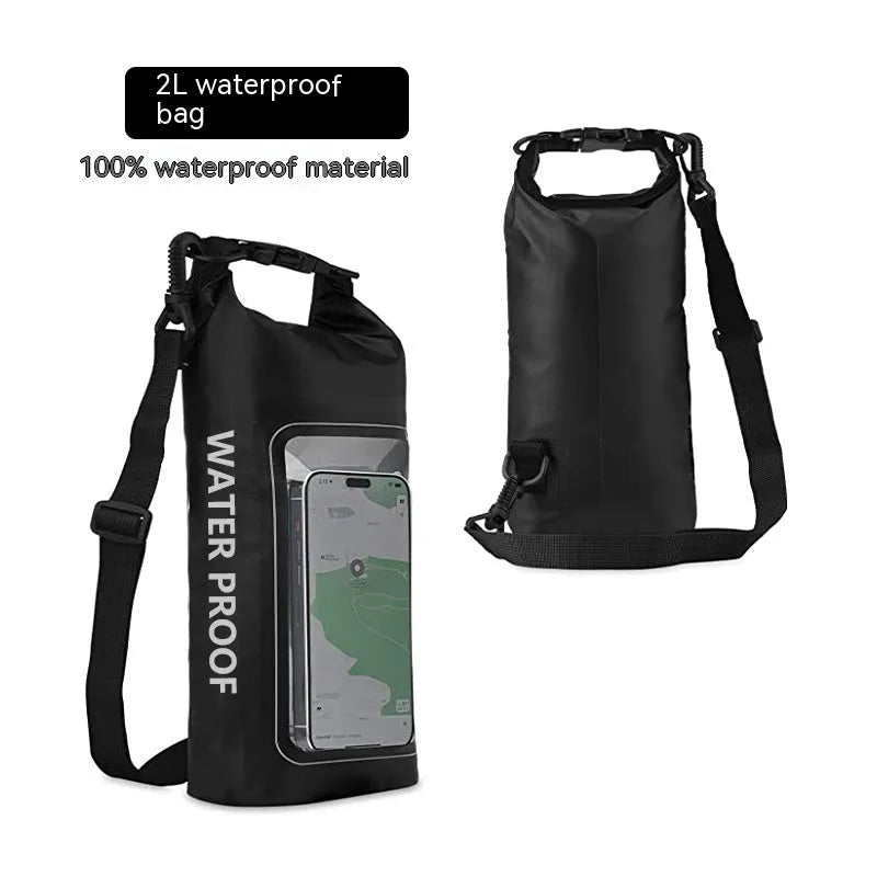 2L crossbody waterproof PVC bag for mobile phones in multiple colour options