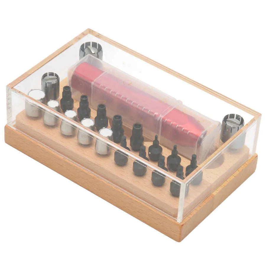 20-piece steel watch repair tool extracting tube open set for removing watch case backs
