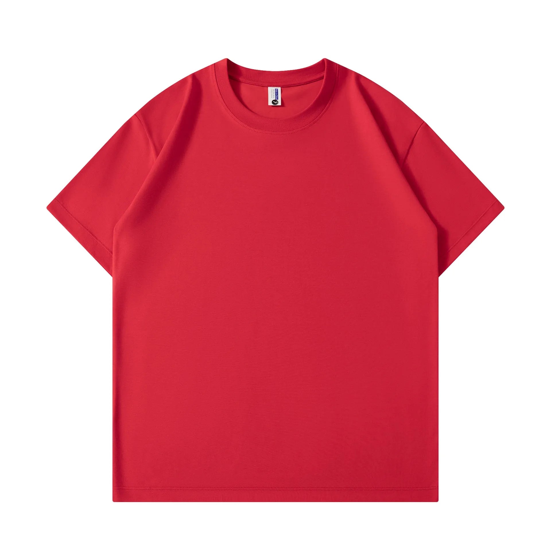 Unisex pure cotton short sleeve t-shirt in solid colour loose style available in apricot black caramel and other shades