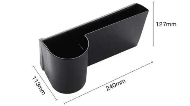 Tesla Model 3 and Model Y dashboard cup holder with waterproof plastic construction and carrying handle