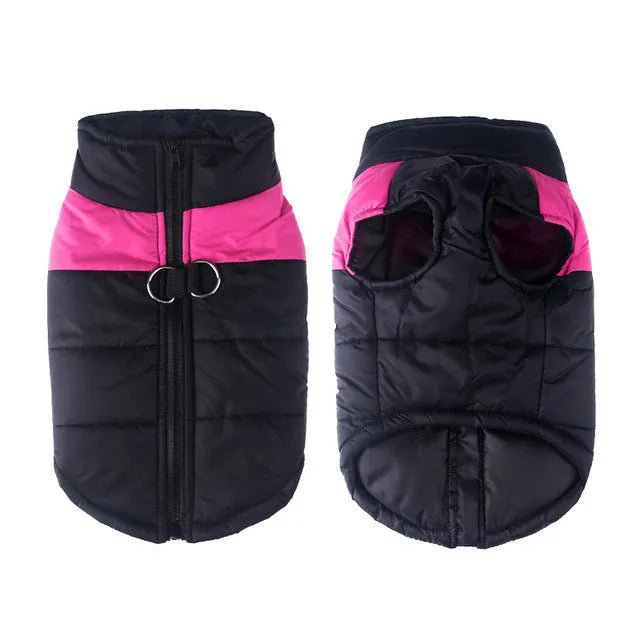 Glossy cotton dog vest in multiple colours for autumn winter wear, sizes S to 7XL