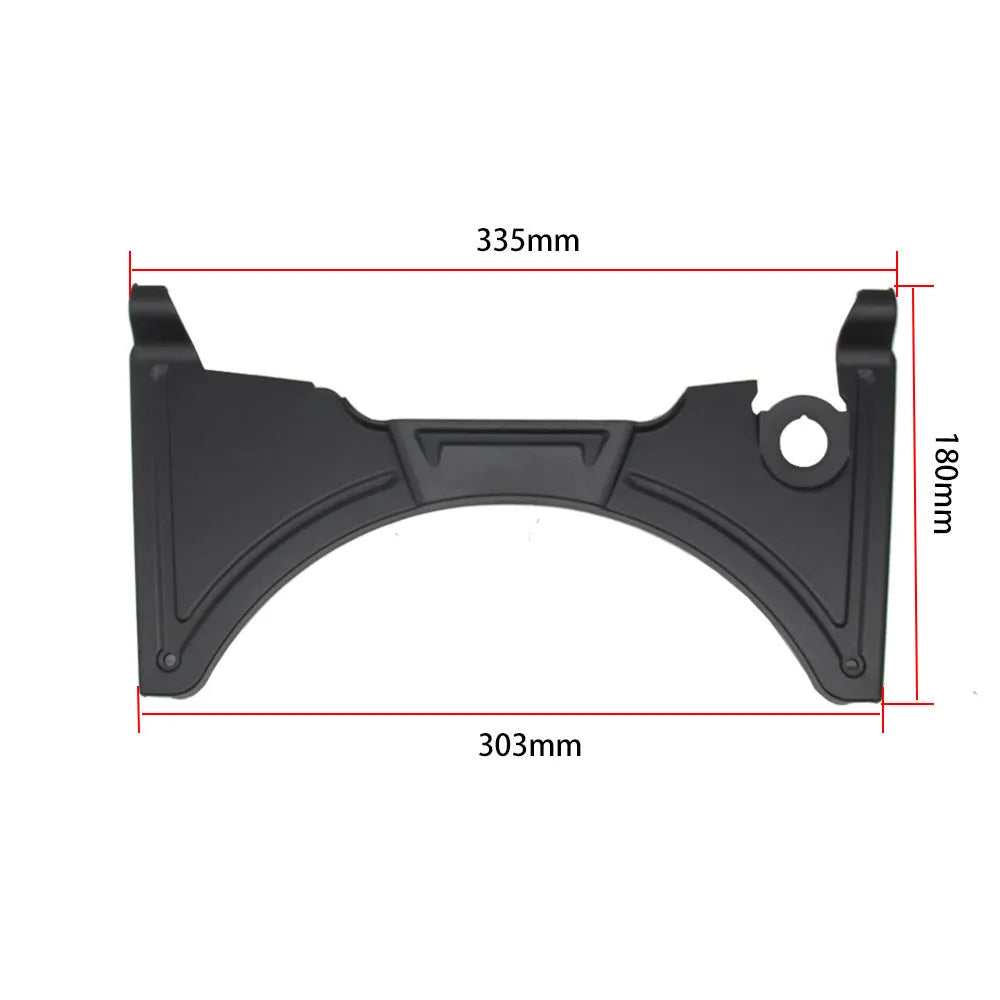 Black motorcycle cockpit fairing for BMW R1250GS and R1200GS LC adventure bikes