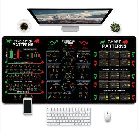 Creative game printed wear-resistant rubber mouse pad with non-slip base available in various sizes