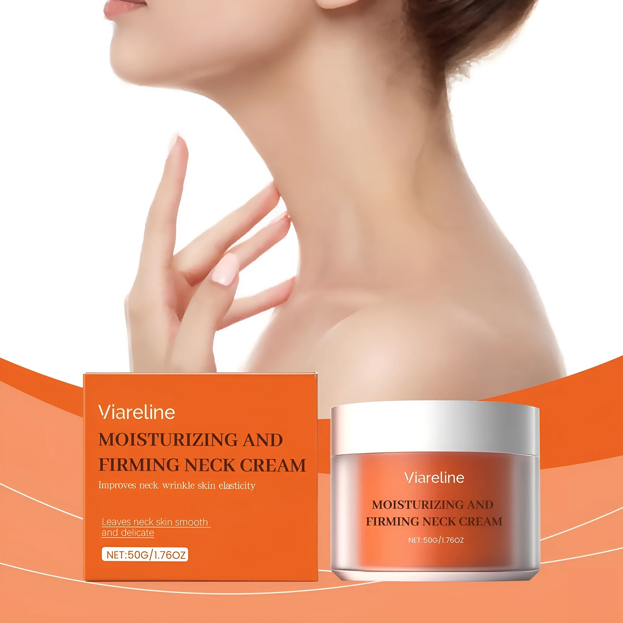 Daily Neck Contour Skin Moisturising Care Cream 50g container
