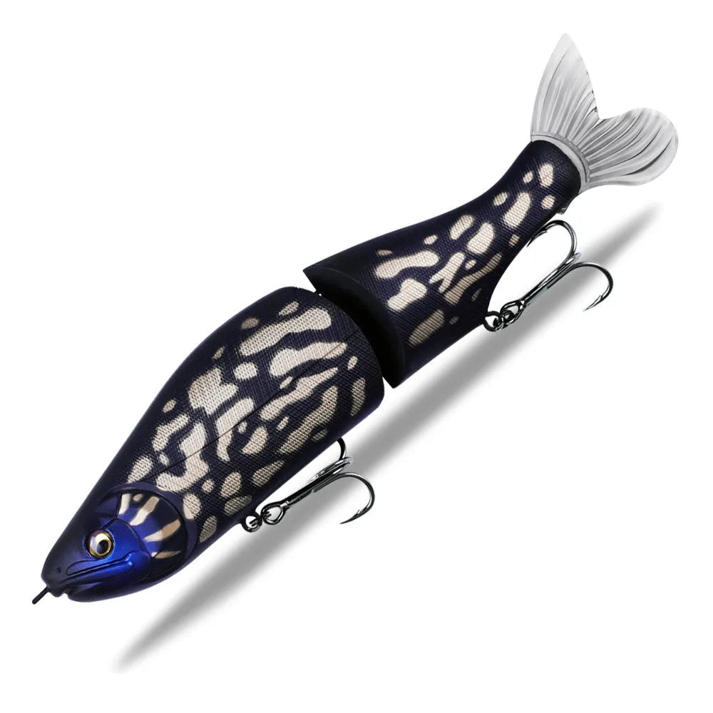 185mm plastic fishing lure with swimming action in assorted colours for bass fishing