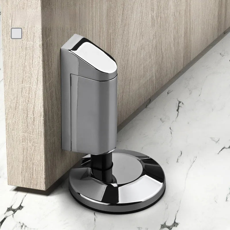 Zinc alloy invisible door stopper in modern design with six finish options