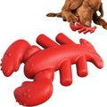 Red hard-wearing dog chew toy for large breed dogs measuring 170mm long