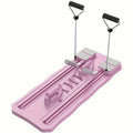 Pink and blue portable supine board wheel fitness equipment for home core workouts