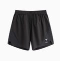 Four-point stretch running shorts in blue with laser punching stitching detail