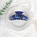Oversized hair barrette with starry sky pattern in cellulose acetate showing colour options
