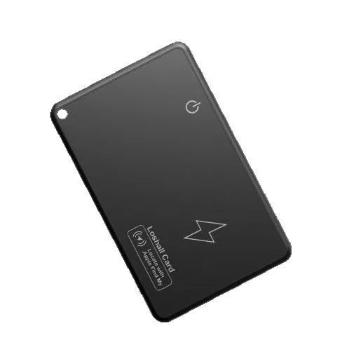 MFI Findmy rechargeable card-type tracker with global positioning, black long battery life edition, 84x52x1.5mm