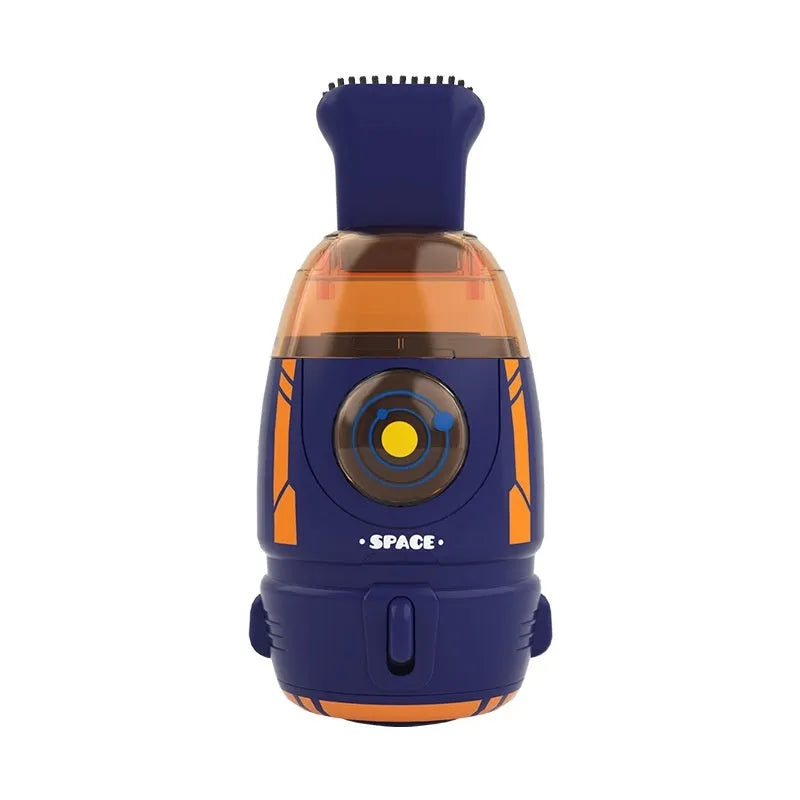 USB charging handheld desktop vacuum cleaner in multiple colour options including blue, orange, and grey white designs
