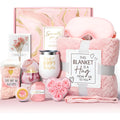 Aromatherapy candle soap bath gift set in modern plastic storage container