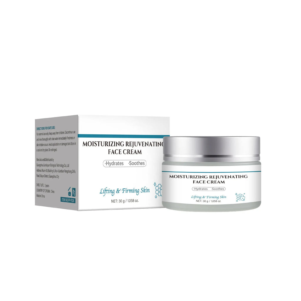 30g tube of anti-aging facial cream on a white background.