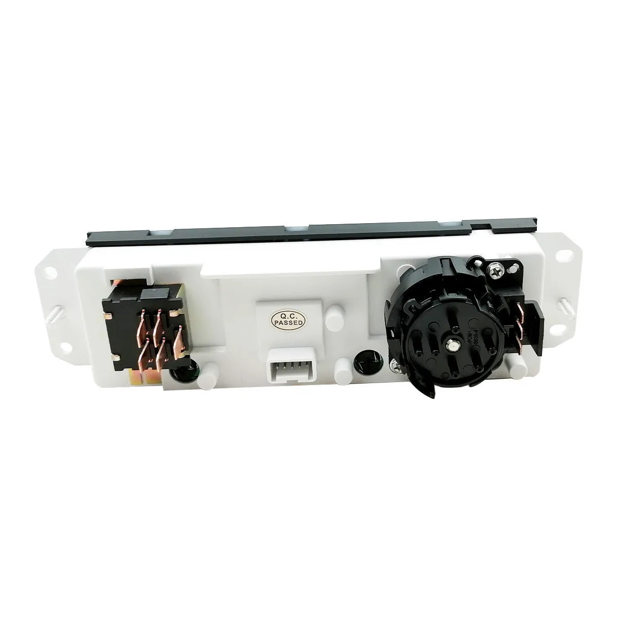 Black automotive air conditioning control panel for Jeep Wrangler 2005-2006, OE number 55056558AA.