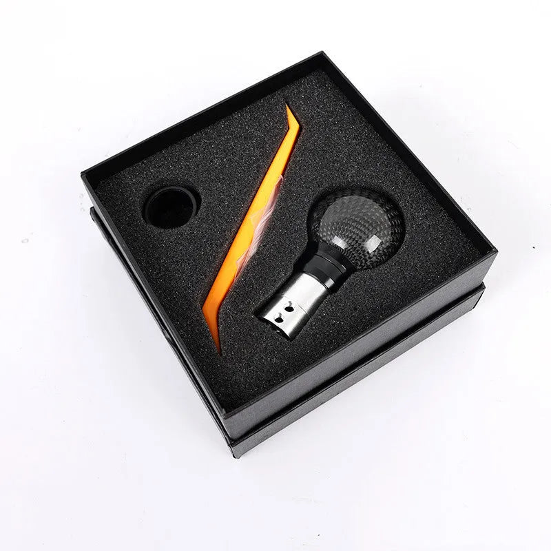Carbon fibre automatic gear handle head for Honda Civic 10th and 11th gen black finish