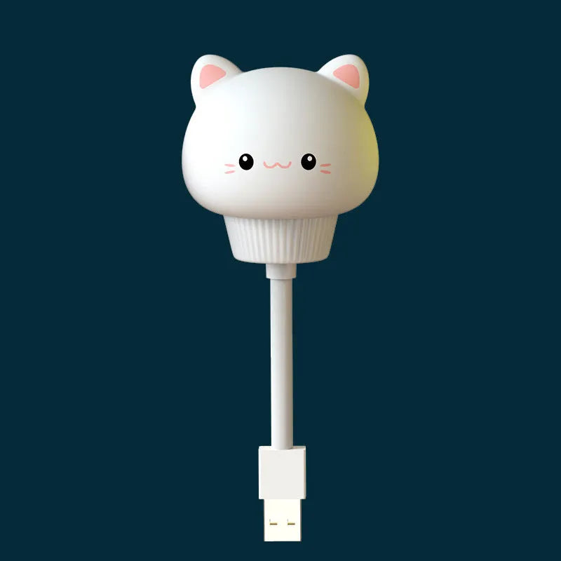 USB portable LED animal night light with remote control in cartoon bear design